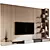 Modern TV Wall 09 Design 3D model small image 1