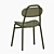 IKEA ENSHOLM Green Outdoor Chair 3D model small image 2