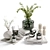 Modern Decor Set with Plants 3D model small image 1