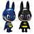 Labubu Batman POPMART Figure 3D model small image 1