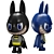 Labubu Batman POPMART Figure 3D model small image 3