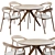 Modern Dining Set Neva 2016 3D model small image 2