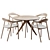 Modern Dining Set Neva 2016 3D model small image 3