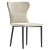 Mavis Fabric Dining Chair: Pebble Grey 3D model small image 3