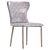 Mavis Fabric Dining Chair: Pebble Grey 3D model small image 6