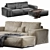 Modern Designer Sofa for Stylish Interiors 3D model small image 8