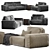 Elegant Designer Sofa for Modern Interiors 3D model small image 8