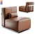 Modern Flexform A.B.C.D. Chair 3D model small image 1