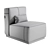 Modern Flexform A.B.C.D. Chair 3D model small image 3