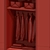 Illuminated Wardrobe 300x65x260 with Adjustable Lighting 3D model small image 5