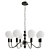 Pearl Chandelier with Black Sphere 3D model small image 2