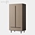 Damien Double Wardrobe Natural Oak 3D model small image 5