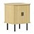 Riko Wood Bedside Table 3D model small image 1