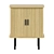 Riko Wood Bedside Table 3D model small image 2