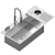 SWISH Smart Kitchen Sink Technology 3D model small image 5