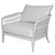 Realistic Hamilton Lounge Chair Model 3D model small image 5