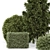 Outdoor Plants Bush Set 2389 3D model small image 3