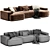 Modern Modular JEFF Sofa Design 3D model small image 5