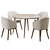 Modern Dining Chair Set 142 3D model small image 2