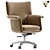 Modern Humphrey Desk Chair, Natural 3D model small image 2