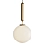 Elegant Golden Pendant Light 3D model small image 2