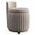 Nordmann Bella Light Beige Pouf 3D model small image 1