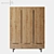 Damien Triple Wardrobe Furniture Set 3D model small image 3