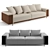 Contemporary Trussardi Casa Deven Sofa 3D model small image 1