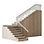 Modern Staircase 30.5 Inches 3D model small image 3