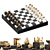 Luxury Chess Set Replica 3D model small image 1