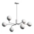 Milky Sputnik Glass Chandelier Kit 3D model small image 2