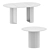 Modern Dining Table with Metal Base 3D model small image 7