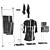 Menoto Bathroom Accessories Set 3D model small image 1