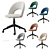 Megan 2 Office Chair Beige 3D model small image 5