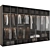 Modern Modular Wardrobe with Glass Doors 3D model small image 4