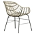 Outdoor ILDERHUSE Natural Chair 3D model small image 3