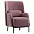 Modern Velvet Accent Chair "Vil 3D model small image 5