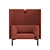 Modern Haworth Cabana Lounge Chair 3D model small image 2