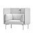 Haworth Cabana Lounge S9L2-L 3D model small image 6