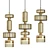 Elegant Level Pendant Lamp 3D model small image 1