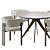 Modern Bay Dining Chair Set 3D model small image 5