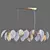 Tropical Leaf Chandelier Gold Whit 3D model small image 2