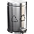 Sleek Metal Trash Can 3D model small image 3