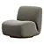 Contemporary Siedell Swivel Chair 3D model small image 1