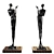 Elegant Women Statue Sculpture 3D model small image 1