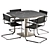 Modern Dining Set: Winset Chair & Lixfeld Table 3D model small image 3