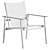  Sleek Modern Cordoba Armchair 3D model small image 6