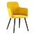 Ergonomic King Chair in Yellow & Grey 3D model small image 1