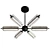 Modern SPUTNIK Chandelier Collection 3D model small image 2