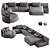 Elegant OASI Sofa in 3Ds 3D model small image 4